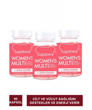Sugar Bear Women's Multi Vitamins 3 Aylık Set