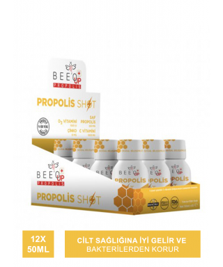 Beeo Up Propolis Çinko+D3+C Vitamini Shot 12 x 50 ml