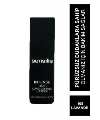 Sensilis Intense Matt Long-Lasting Lipstick Ruj 105 ( Lavande ) 3,5 ml