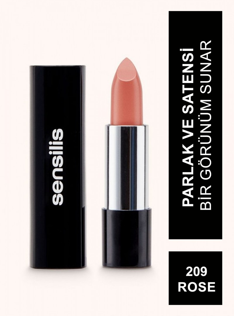 Sensilis Velvet Satin Comfort Lipstick Ruj 209 ( Rose ) 3,5 ml