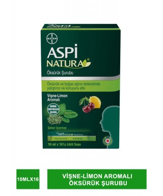 Aspi Natura 10mlX16 Likit Saşe - Vişne-Limon Aromalı