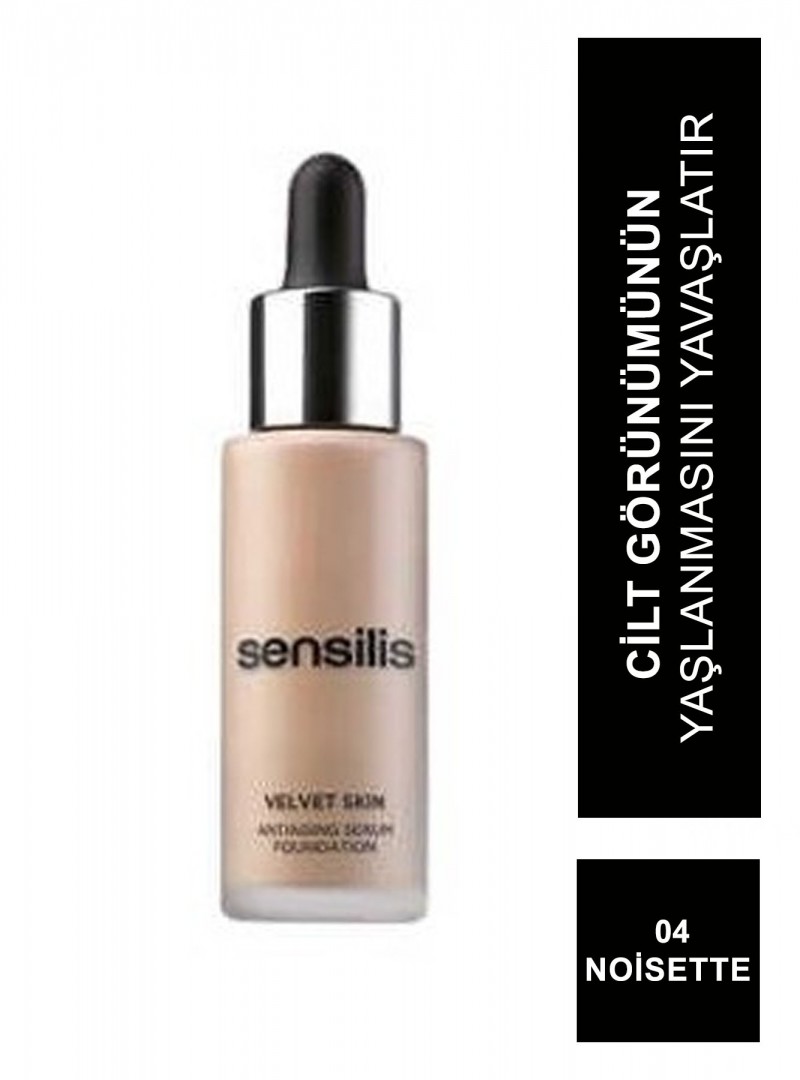 Sensilis Velvet Skin Antiaging Serum Fondöten 04 ( Noisette ) 30 ml