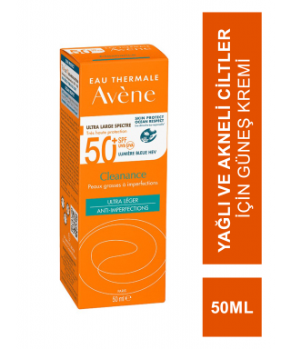 Avene SPF 50+ Cleanance Solaire 50 ml - Yağlı ve Akneli Ciltler İçin Güneş Kremi