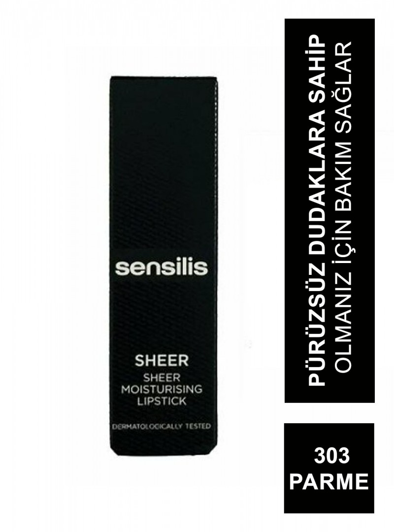 Sensilis Sheer Moisturizing Lipstick Ruj 303 ( Parme ) 3,5 ml