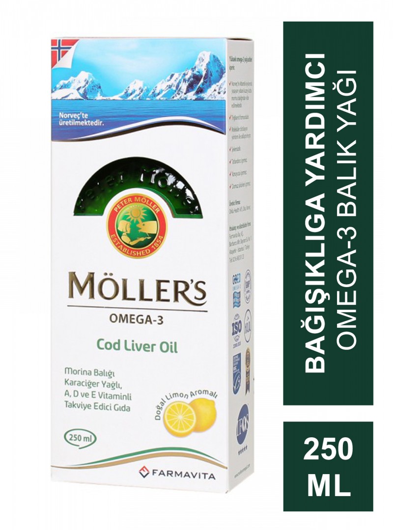 Möller's Omega Şurup Limon Aromalı 250 ml