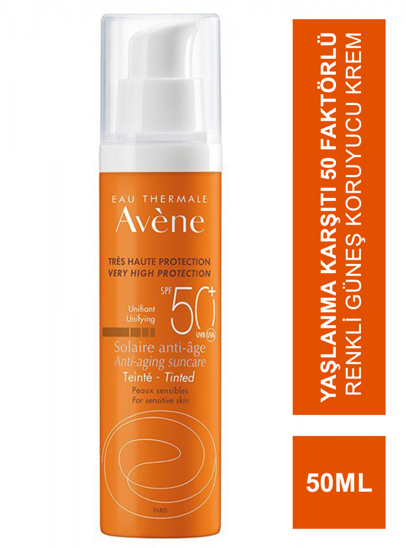 Avene SPF 50+ Anti Age Tinted Yaşlanma Karşıtı Renkli Güneş Koruyucu 50 ml