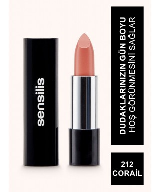Sensilis Velvet Satin Comfort Lipstick Ruj 212 Corail 3,5 ml