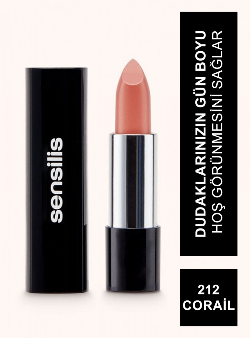 Sensilis Velvet Satin Comfort Lipstick Ruj 212 Corail 3,5 ml