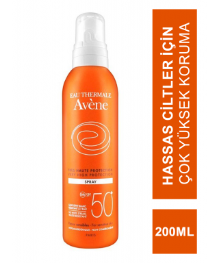 Avene SPF 50+ Spray Güneşten Korunma 200 ml