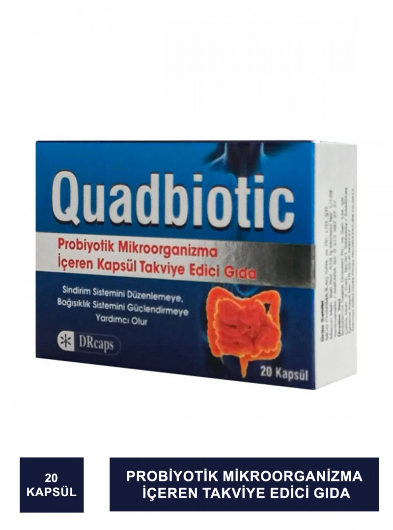 Quadbiotic Probiyotik 20 Kapsül