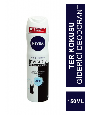 Nivea Deo Invisible For Pure Black & White Pure Deodorant 150 ml