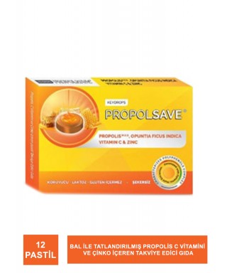 PropolSave İmuguard Propolis , C Vitamini ve Çinko Pastil 12 Adet
