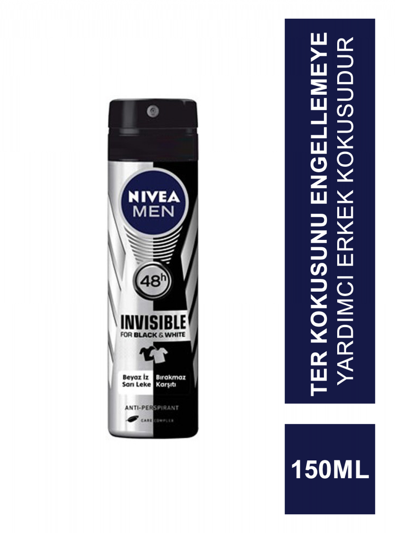 Nivea Black & White For Men Deodorant 150 ml Erkek