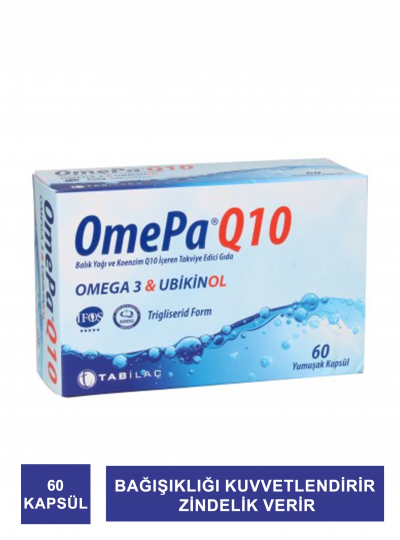 OmePa Q10 Omega3 & Ubikinol 60 Kapsül