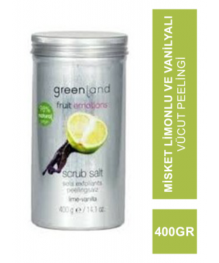 Greenland Scrub Salt Lime - Vanilla 400 gr