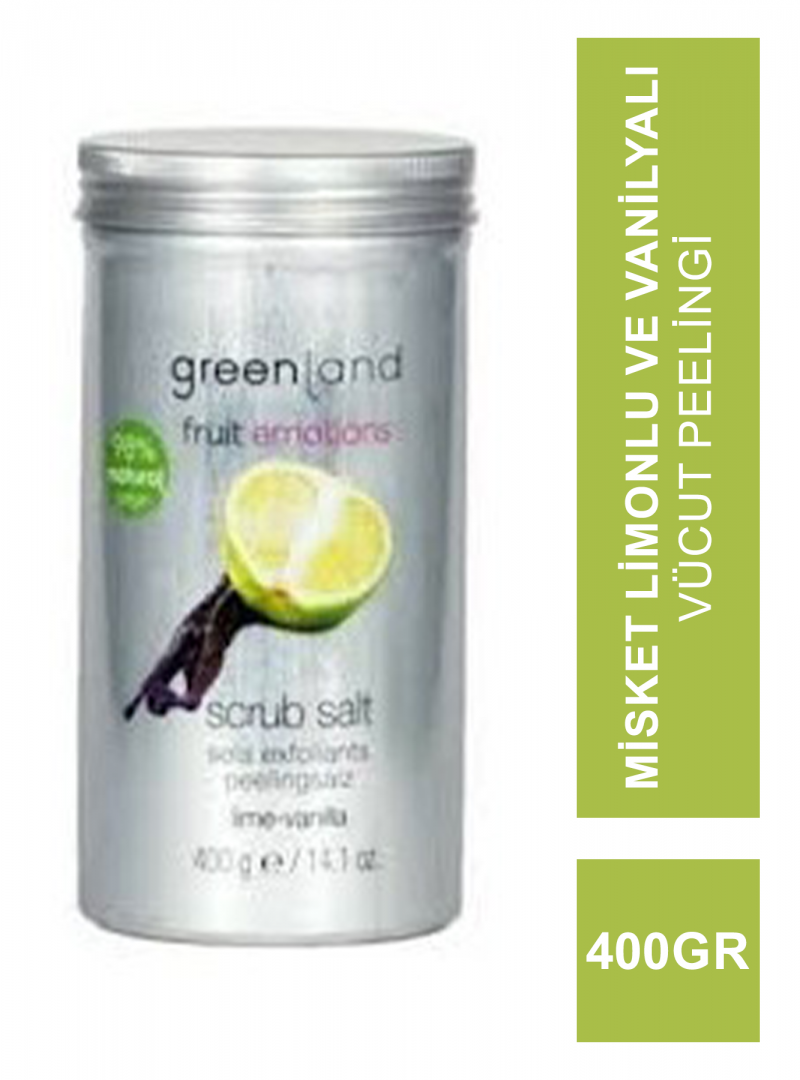 Greenland Scrub Salt Lime - Vanilla 400 gr