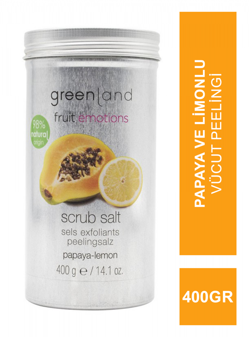 Greenland Scrub Salt Papaya - Limon 400 gr