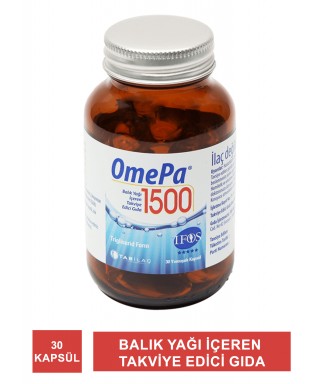 OmePa 1500 Balık Yağı İçeren Takviye Edici Gıda 30 Kapsül