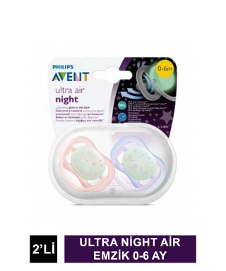 Philips Avent Ultra Night Air Emzik 0-6 Ay 2liKız SCF376/12