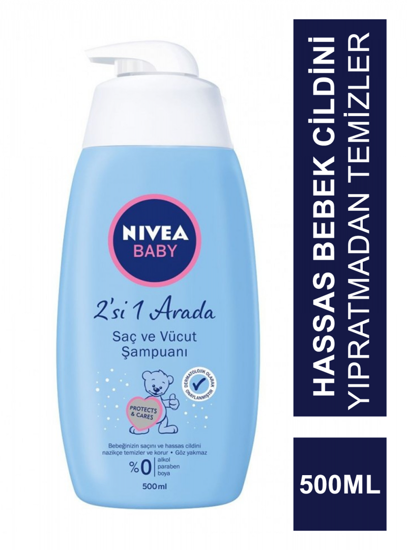 Nivea Baby 2'si 1 Arada Saç ve Vücut Şampuanı 500 ml