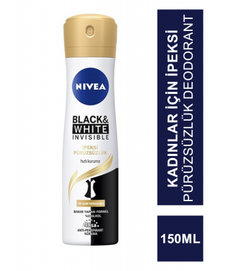 NIVEA Deodorant Kadın Invis.B&W İpeksi Pürüzsüzlük 150ml