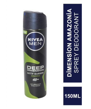 Nivea Deo Men Deep Dimension Amazonia Sprey Deodorant 150 ml Erkek