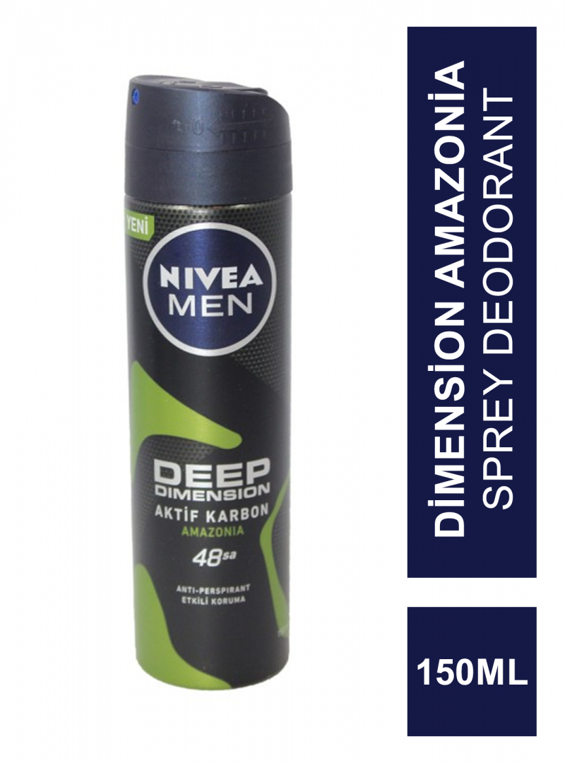 Nivea Deo Men Deep Dimension Amazonia Sprey Deodorant 150 ml Erkek