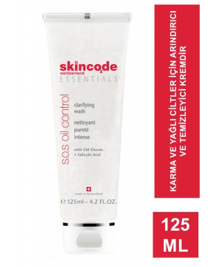 Skincode S.O.S Oil Control Clarifying Wash 125 ml - Temizleyici Krem