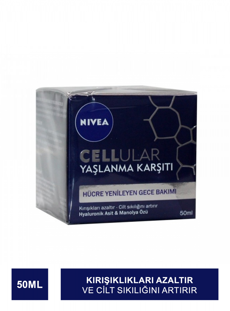 Nivea Cellular Yaşlanma Karşıtı Hücre Yenileyen Gece Bakım Kremi 50ml