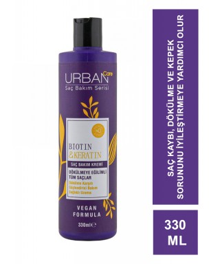 Urban Care Biotin & Keratin Dökülme Karşıtı Saç Bakım Kremi 330 ml