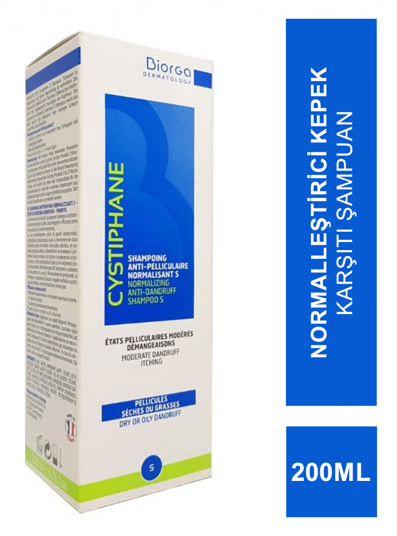 Biorga Cystiphane Normalizing Anti-Dandruff Shampoo S 200 ml