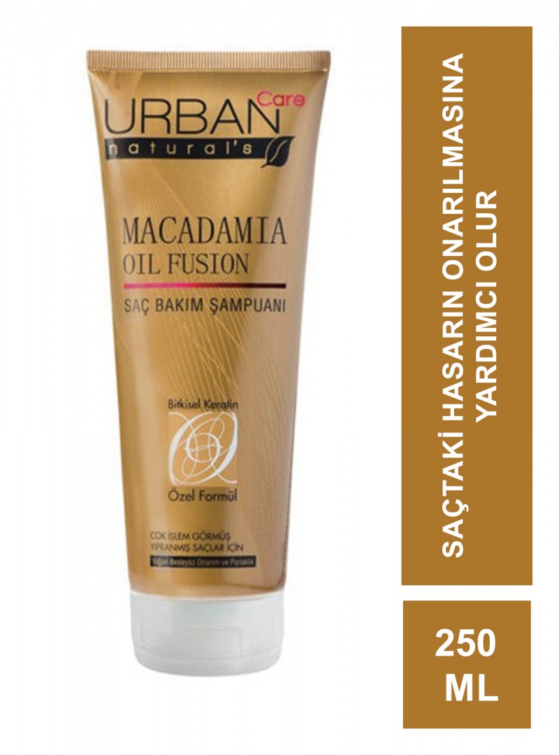 Urban Care Macadamia Oil Fusion Şampuan 250 ml-Çok İşlem Görmüş Yıpranmış Saçlar İçin