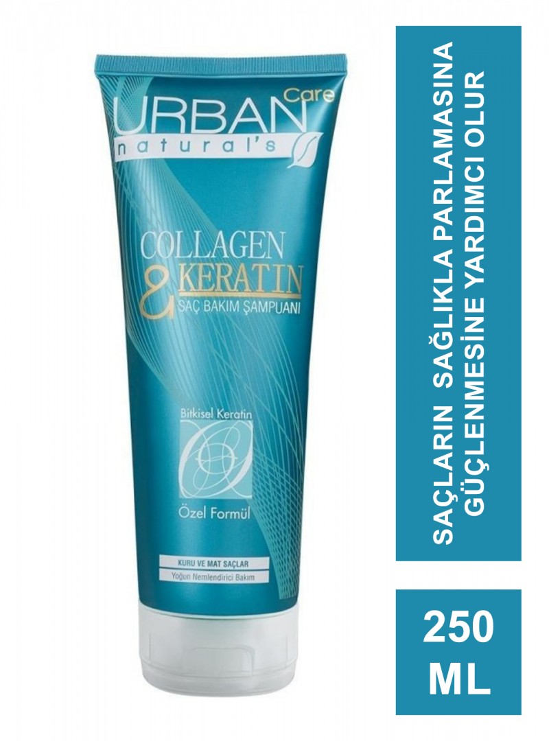 Urban Care Collagen&Keratin Saç Bakım Şampuanı 250 ml - Kuru, Mat ve İnce Telli Saçlar