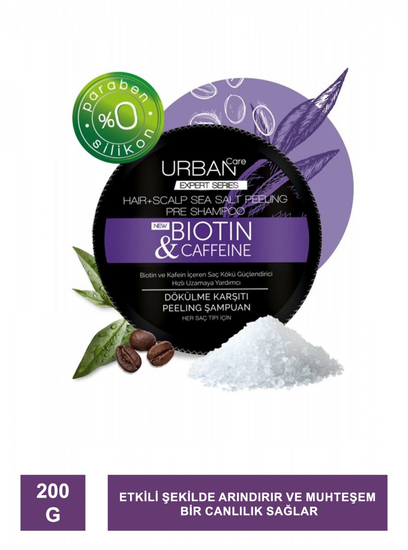 Urban Care Expert Series Biotin & Caffeine Dökülme Karşıtı Peeling Şampuan 200g