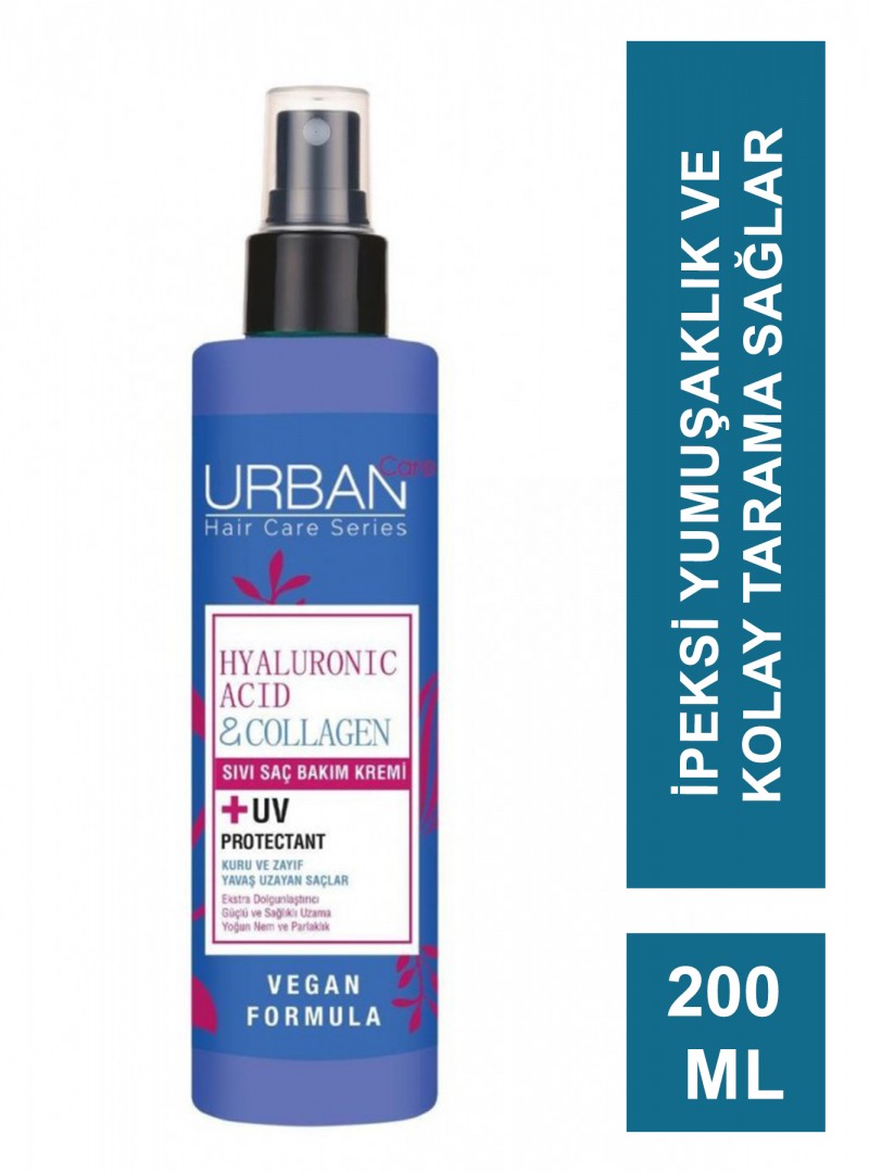 Urban Care Hyaluronic Acid & Collagen Sıvı Saç Bakım Kremi 200 ml