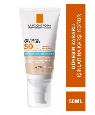 La Roche Posay Anthelios Spf50+ Ultra Hydrating Tinted Renkli Güneş Koruyucu Cream 50 ml