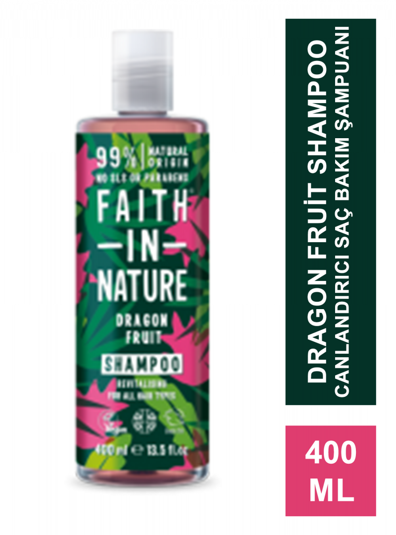 Faith In Nature Dragon Fruit Shampoo  Canlandırıcı Saç Bakım Şampuanı 400 ml