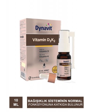 Dynavit Vitamin D3K2 Takviye Edici Gıda Sprey 10 ml (S.K.T 05-2023)