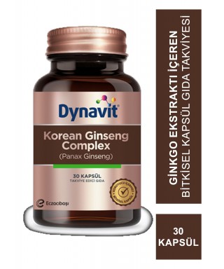 Dynavit Korean Ginseng Complex  Panax Ginseng 30 Kapsül