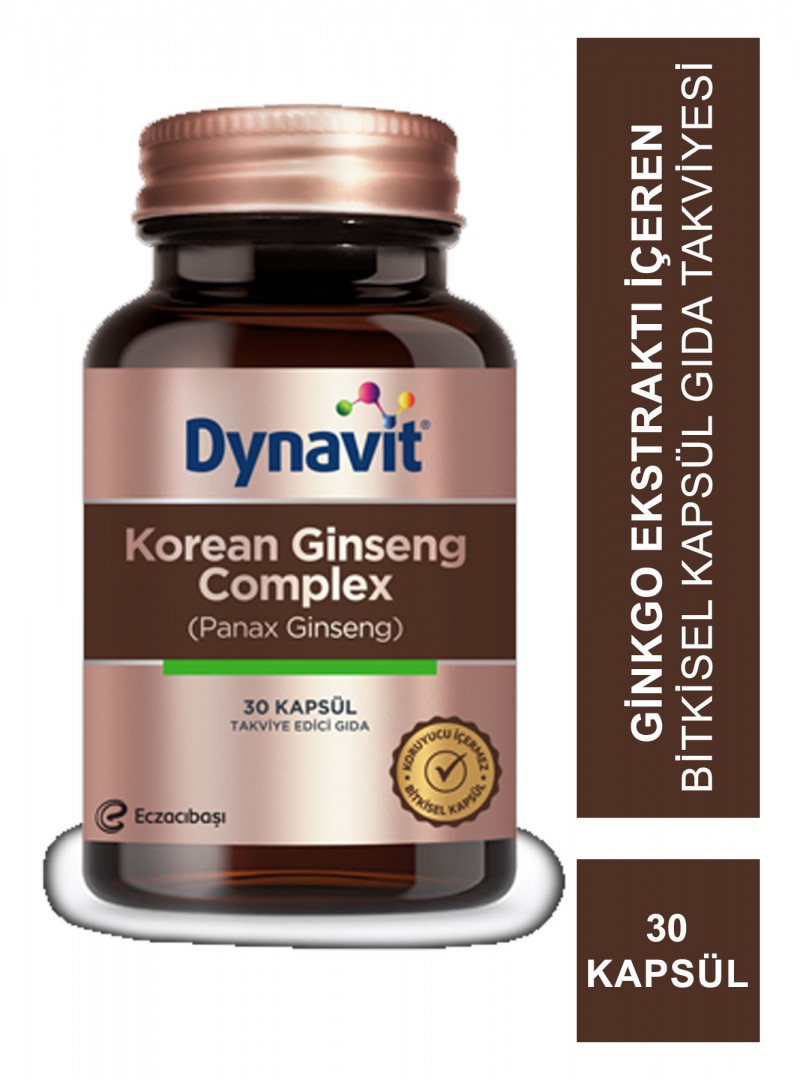 Dynavit Korean Ginseng Complex  Panax Ginseng 30 Kapsül