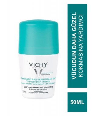 Vichy Deo Anti Transpirant Roll On Yoğun Terleme Karşıtı 48 Saat Etkili Roll On Deodorant 50 ml