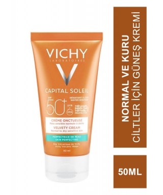 Vichy Capital Soleil Velvety Cream  Normal Ve Kuru Ciltler İçin  Güneş Kremi Spf 50+ 50 ml