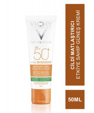 Vichy Capital Soleil SPF 50+ MatlaÅŸtÄ±rÄ±cÄ± YÃ¼z GÃ¼neÅŸ Kremi 50 ml
