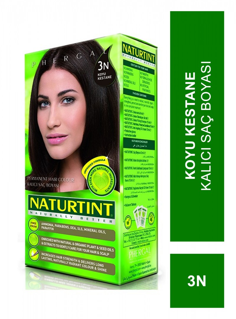 Naturtint Kalıcı Saç Boyası 3N Koyu Kestane 165 ml