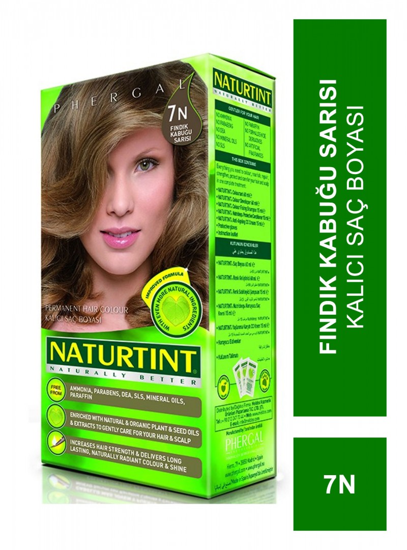 Naturtint Kalıcı Saç Boyası 7N Fındık Kabuğu Sarısı 165 ml
