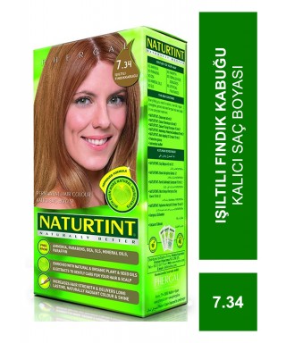 Naturtint Kalıcı Saç Boyası 7.34 Işıltılı Fındık Kabuğu 165 ml