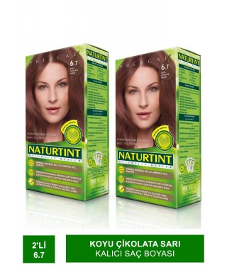 Naturtint Kalıcı Saç Boyası 6.7 Koyu Çikolata Sarı 165 ml 2 Adet