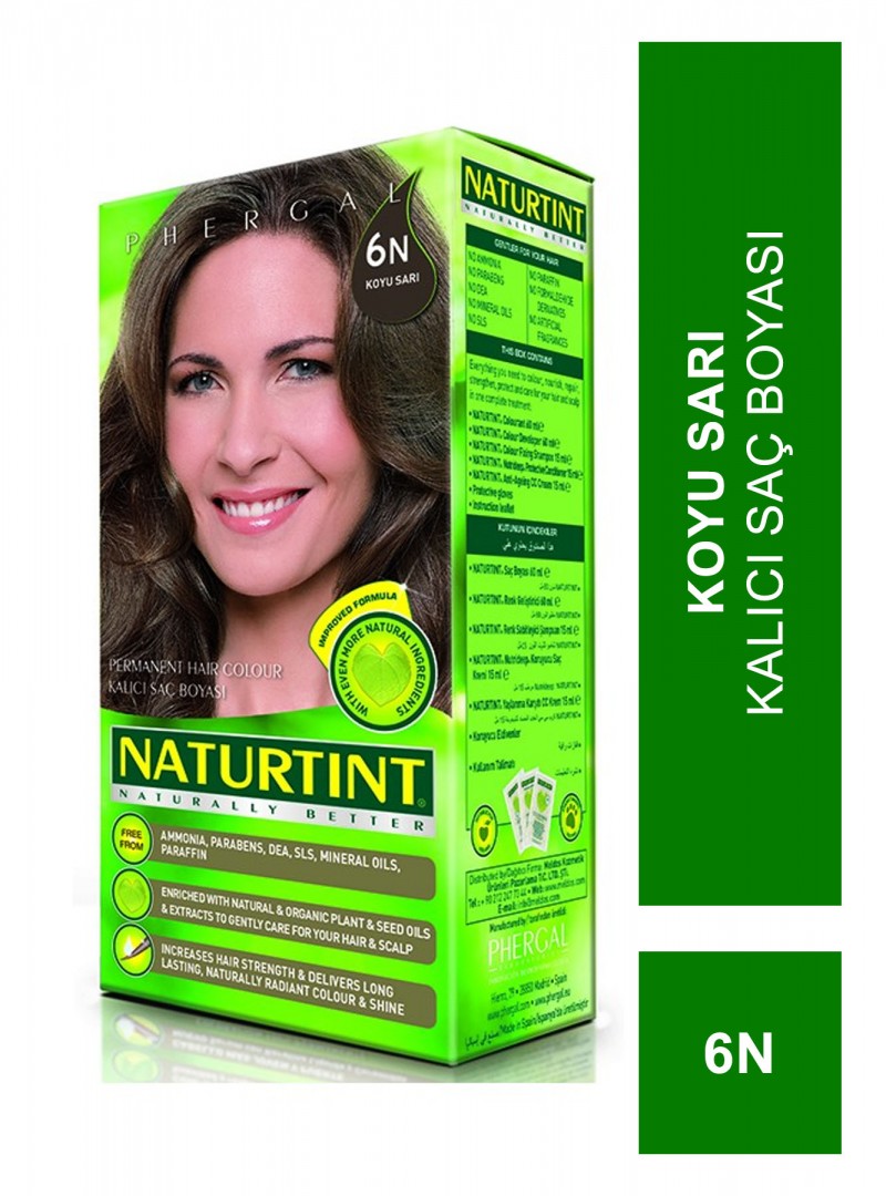 Naturtint Kalıcı Saç Boyası 6N Koyu Sarı 165 ml