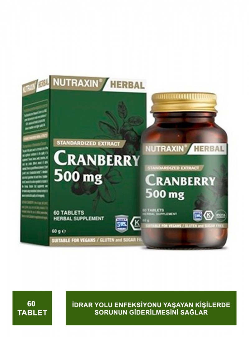 Nutraxin Cranberry 500 mg 60 Tablet