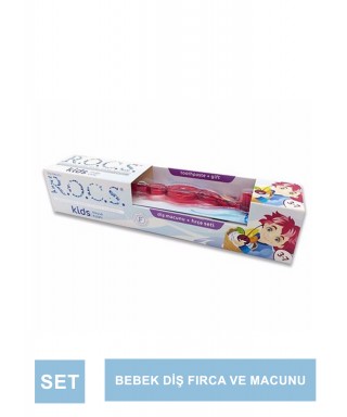 Rocs Kids Diş Macunu ve Fırça Seti